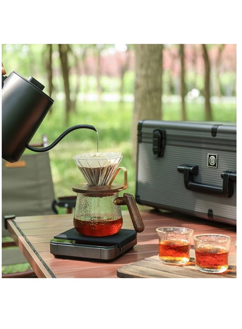 zeroHero Z3 Pro Pour Over Coffee Brewing Travel Kit with Electric Temp Control Kettle, Z3 Hand Grinder, Coffee Scale, 4 Cups & 50pcs Filter Paper Box – Portable Barista Suitcase Set - Image 5